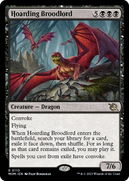 [110]【EN】溜め込む親玉/Hoarding Broodlord【MOM】[R][黒]