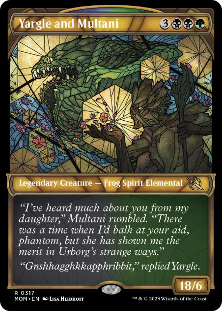 [317]【EN】【FOIL】■ショーケース■ヤーグルとムルタニ/Yargle and Multani【MOM】[R][多色]