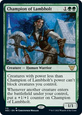 [115]【EN】ラムホルトの勇者/Champion of Lambholt【NEC】[R][緑]