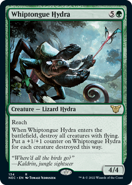 [134]【EN】舌長ハイドラ/Whiptongue Hydra【NEC】[R][緑]