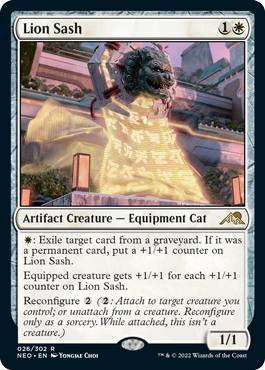 [026]【EN】【FOIL】獅子の飾緒/Lion Sash【NEO】[R][白]
