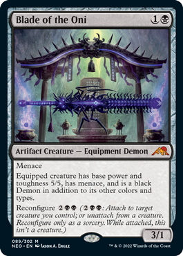 [089]【EN】【FOIL】鬼の刃/Blade of the Oni【NEO】[M][黒]