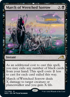 [111]【EN】【FOIL】不憫な悲哀の行進/March of Wretched Sorrow【NEO】[R][黒]