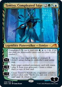 [238]【EN】【FOIL】完成化した賢者、タミヨウ/Tamiyo, Compleated Sage【NEO】[M][多色]