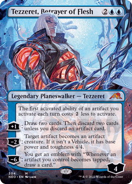 [304]【EN】■ボーダーレス■肉体の裏切者、テゼレット/Tezzeret, Betrayer of Flesh【NEO】[M][青]