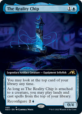 [449]【EN】■拡張アート■現実チップ/The Reality Chip【NEO】[R][青]