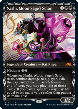 [343]【EN】■ショーケース■月の賢者の養子、ナシ/Nashi, Moon Sage's Scion【NEO】[M][黒]