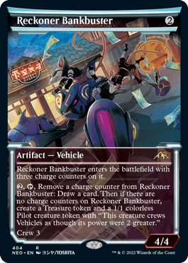 [404]【EN】【FOIL】■ショーケース■勢団の銀行破り/Reckoner Bankbuster【NEO】[R][茶]