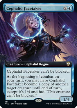 [124]【EN】■拡張アート■セファリッドの顔借り/Cephalid Facetaker【NCC】[R][青]