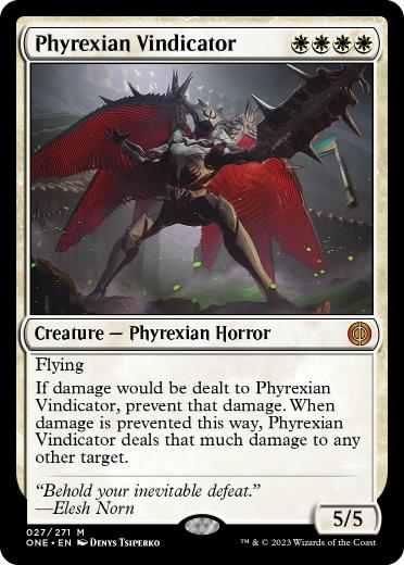 [027]【EN】ファイレクシアの立証者/Phyrexian Vindicator【ONE】[M][白]