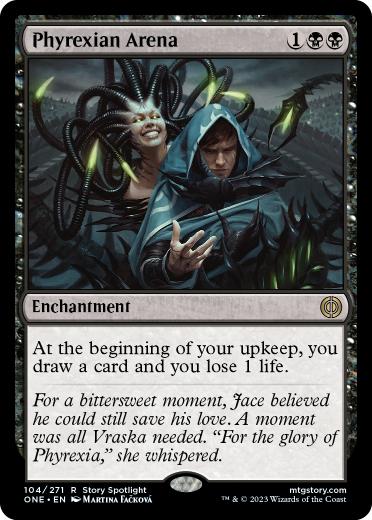 [104]【EN】ファイレクシアの闘技場/Phyrexian Arena【ONE】[R][黒]