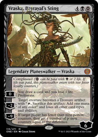 [115]【EN】裏切りの棘、ヴラスカ/Vraska, Betrayal's Sting【ONE】[M][黒]