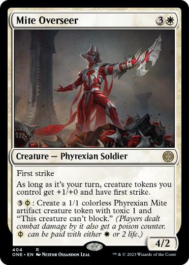 [404]【EN】【FOIL】ダニの監視者/Mite Overseer【ONE】[R][白]