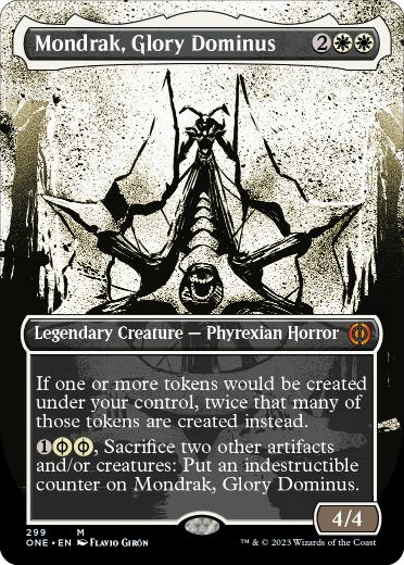[299]【EN】■ボーダーレス■栄光のドミヌス、モンドラク/Mondrak, Glory Dominus【ONE】[M][白]