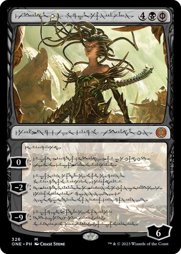 [326]【EN】■ファイレクシア語■裏切りの棘、ヴラスカ/Vraska, Betrayal's Sting【ONE】[M][黒]