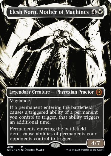 [420]【EN】【S&CFOIL】■ボーダーレス■機械の母、エリシュ・ノーン/Elesh Norn, Mother of Machines【ONE】[M][白]