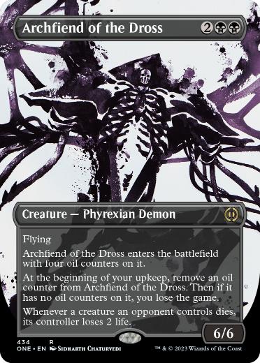 [434]【EN】【S&CFOIL】■ボーダーレス■ドロスの魔神/Archfiend of the Dross【ONE】[R][黒]
