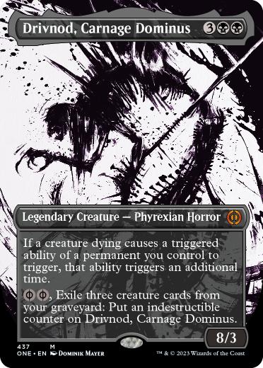 [437]【EN】【S&CFOIL】■ボーダーレス■修羅のドミヌス、ドリヴノッド/Drivnod, Carnage Dominus【ONE】[M][黒]