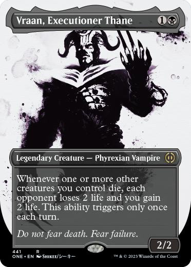 [441]【EN】【S&CFOIL】■ボーダーレス■処刑者の族長、ヴラーン/Vraan, Executioner Thane【ONE】[R][黒]