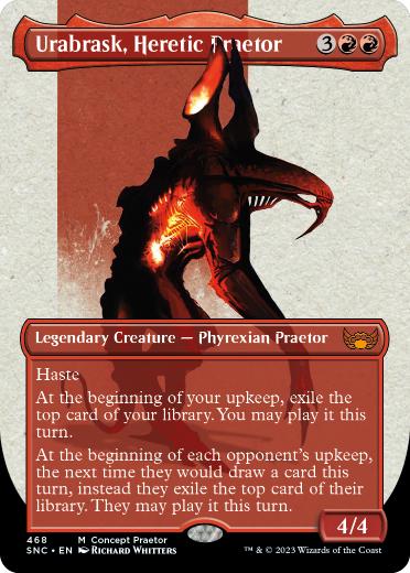 [468]【EN】【FOIL】■ボーダーレス■異端の法務官、ウラブラスク/Urabrask, Heretic Praetor【ONE】[M][赤]