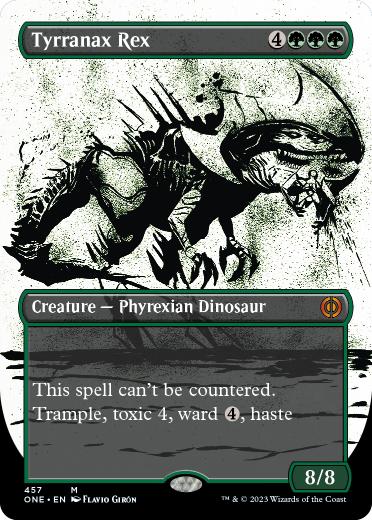 [457]【EN】【S&CFOIL】■ボーダーレス■ティラナックス・レックス/Tyrranax Rex【ONE】[M][緑]
