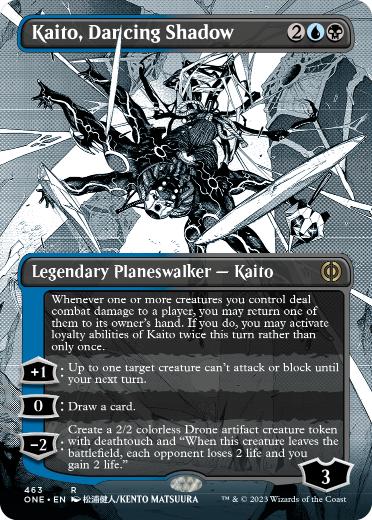 [463]【EN】【S&CFOIL】■ボーダーレス■踊る影、魁渡/Kaito, Dancing Shadow【ONE】[R][多色]