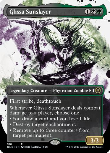 [318]【EN】【FOIL】■ボーダーレス■グリッサ・サンスレイヤー/Glissa Sunslayer【ONE】[R][多色]