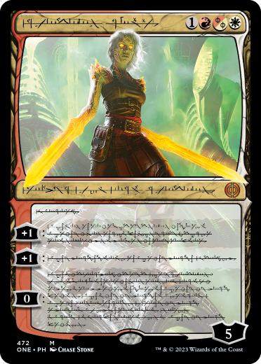 [472]【EN】【S&CFOIL】■ファイレクシア語■慈悲無き者、ナヒリ/Nahiri, the Unforgiving【ONE】[M][多色]