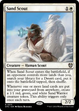 [011]【EN】砂の斥候/Sand Scout【OTC】[R][白]