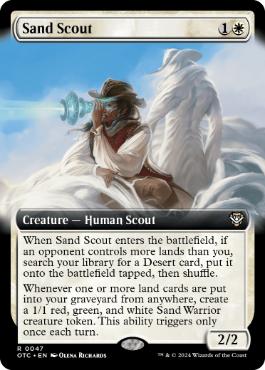 [047]【EN】■拡張アート■砂の斥候/Sand Scout【OTC】[R][白]