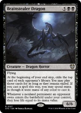 [127]【EN】ブレインスティーラー・ドラゴン/Brainstealer Dragon【OTC】[R][黒]