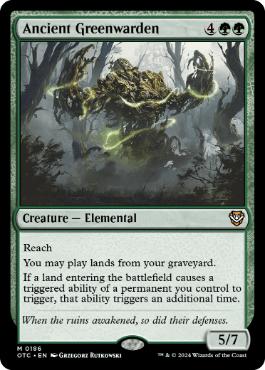 [186]【EN】古の緑守り/Ancient Greenwarden【OTC】[M][緑]