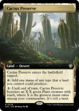 [076]【EN】■拡張アート■サボテン保護区/Cactus Preserve【OTC】[R][土地]