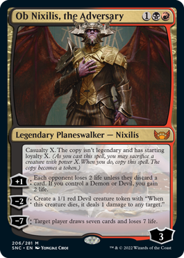 [206]【EN】【FOIL】敵対するもの、オブ・ニクシリス/Ob Nixilis, the Adversary【SNC】[M][多色]