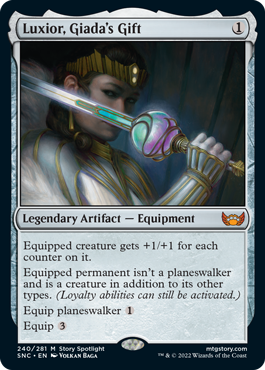 [240]【EN】【FOIL】ジアーダの贈り物、ラクシオール/Luxior, Giada's Gift【SNC】[M][茶]