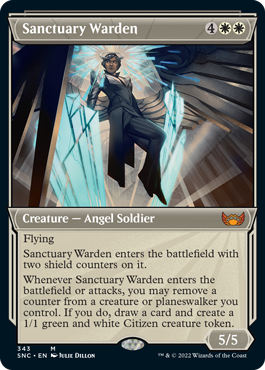 [343]【EN】■ショーケース■聖域の番人/Sanctuary Warden【SNC】[M][白]
