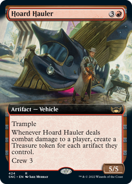 [424]【EN】■拡張アート■貯めこむ運び屋/Hoard Hauler【SNC】[R][赤]