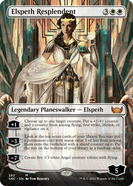 [282]【EN】【FOIL】■ボーダーレス■華やいだエルズペス/Elspeth Resplendent【SNC】[M][白]