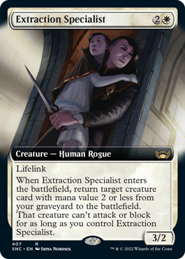 [407]【EN】【FOIL】■拡張アート■救出専門家/Extraction Specialist【SNC】[R][白]