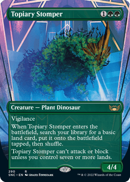 [290]【EN】【FOIL】■ボーダーレス■装飾庭園を踏み歩くもの/Topiary Stomper【SNC】[R][緑]