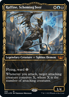 [392]【EN】【箔押しFOIL】■ショーケース■策謀の予見者、ラフィーン/Raffine, Scheming Seer【SNC】[M][多色]