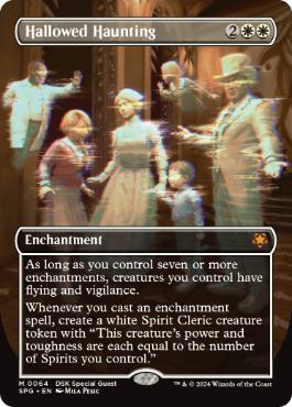 [064]【EN】【FOIL】■ボーダーレス■神聖なる憑依/Hallowed Haunting【SPG】[M][白]