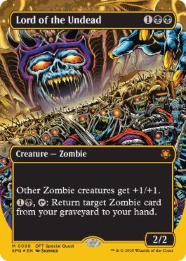 [098]【EN】【ファーストプレイスFOIL】■ボーダーレス■アンデッドの王/Lord of the Undead【SPG】[M][黒]