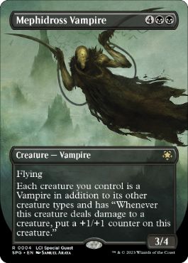 [004]【EN】【FOIL】■ボーダーレス■メフィドロスの吸血鬼/Mephidross Vampire【SPG】[R][黒]