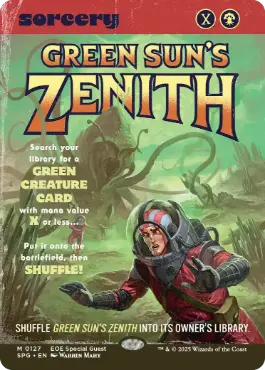 [127]【EN】【FOIL】■ショーケース■緑の太陽の頂点/Green Sun's Zenith【SPG】[M][緑]