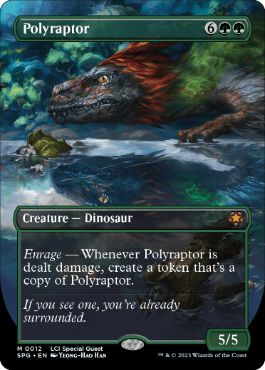 [012]【EN】【FOIL】■ボーダーレス■万猛竜/Polyraptor【SPG】[M][緑]