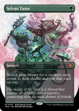 [059]【EN】【FOIL】■ボーダーレス■森の教示者/Sylvan Tutor【SPG】[M][緑]