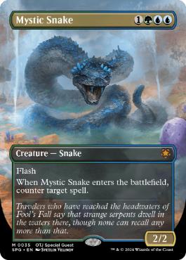 [035]【EN】【FOIL】■ボーダーレス■神秘の蛇/Mystic Snake【SPG】[M][多色]