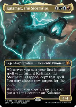 [013]【EN】【FOIL】■ボーダーレス■嵐呼びのカラマックス/Kalamax, the Stormsire【SPG】[M][多色]