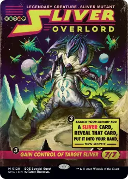 [128]【EN】【FOIL】■ショーケース■スリヴァーの首領/Sliver Overlord【SPG】[M][多色]